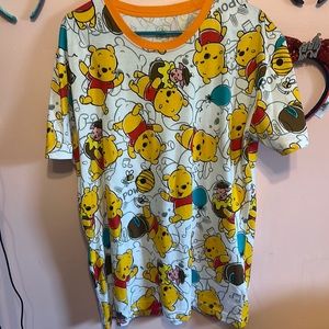 Hong Kong, Disney adult all over Winnie the Pooh shirt